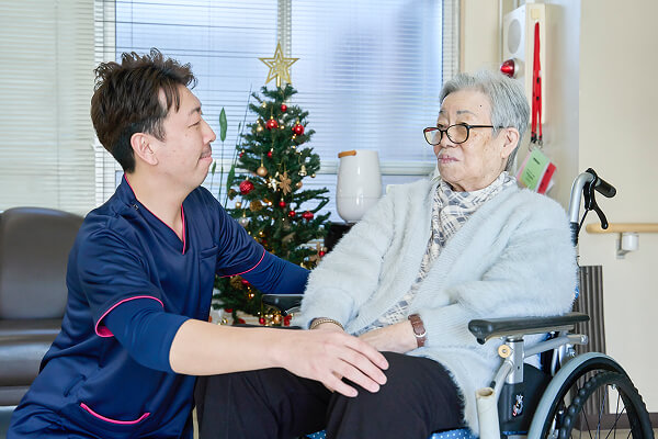 利用者さまと介護士