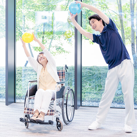 利用者さまと介護士