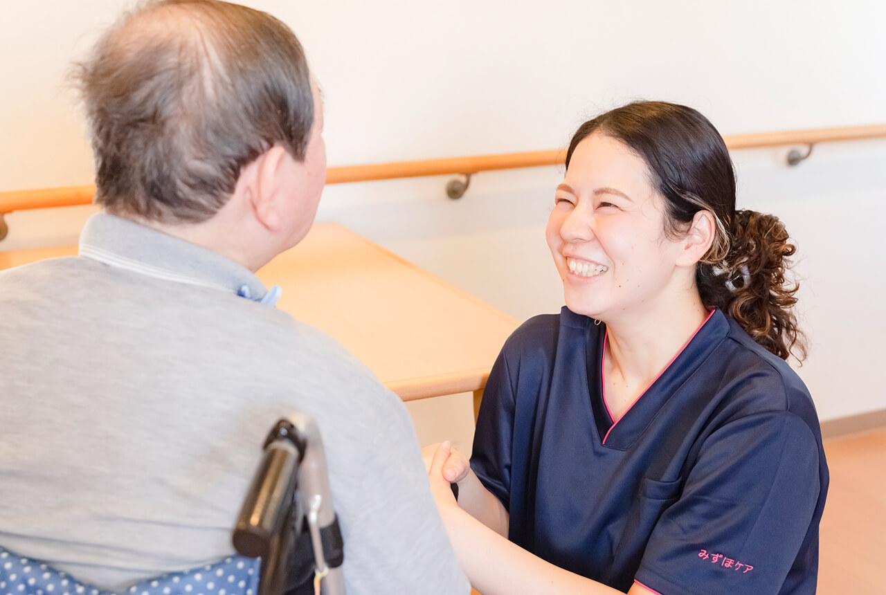 利用者さまと介護士