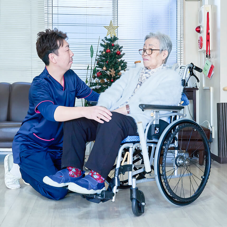 利用者さまと介護士